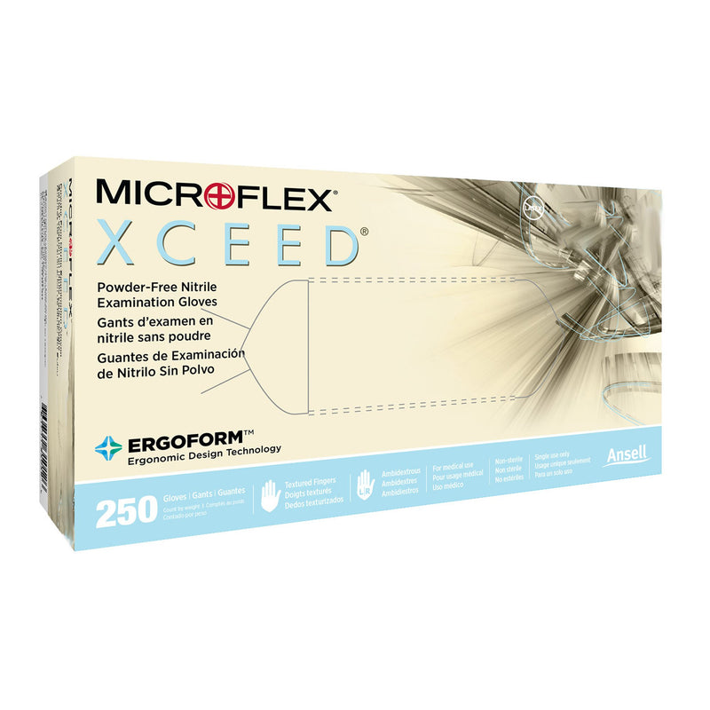 MICROFLEX® XCEED™ NITRILE GLOVES, SMALL, BLUE, SOLD AS 250/BOX MICROFLEX XC-310-S