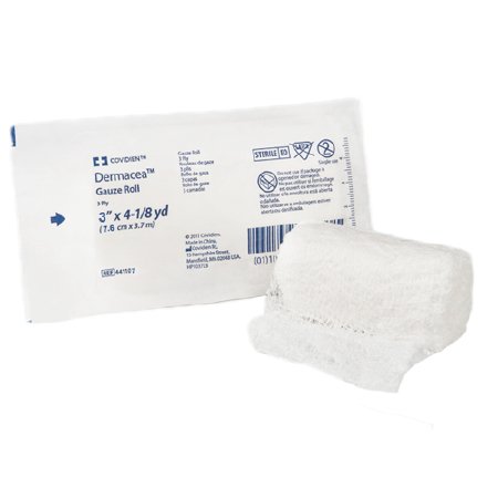 DERMACEA™ STERILE FLUFF BANDAGE ROLL, 3 INCH X 4-1/8 YARD, 3-PLY, SOLD AS 96/CASE CARDINAL 441107