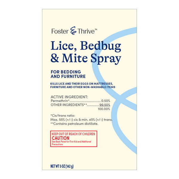 FOSTER & THRIVE™ LICE, BEDBUG, AND MITE FURNITURE SPRAY, 5-OUNCE AEROSOL SPRAY, SOLD AS 1/EACH MCKESSON 01093995890