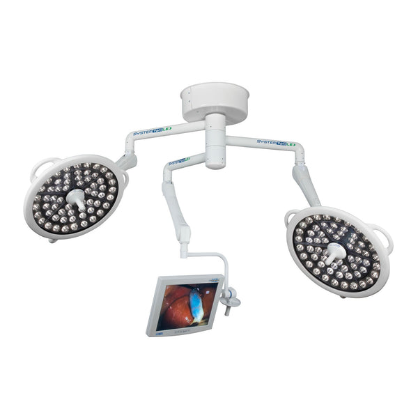 Aspen Surgical System Ii Led Series Light Lux 120K Two & Monitorarm -XLDS-S23MA