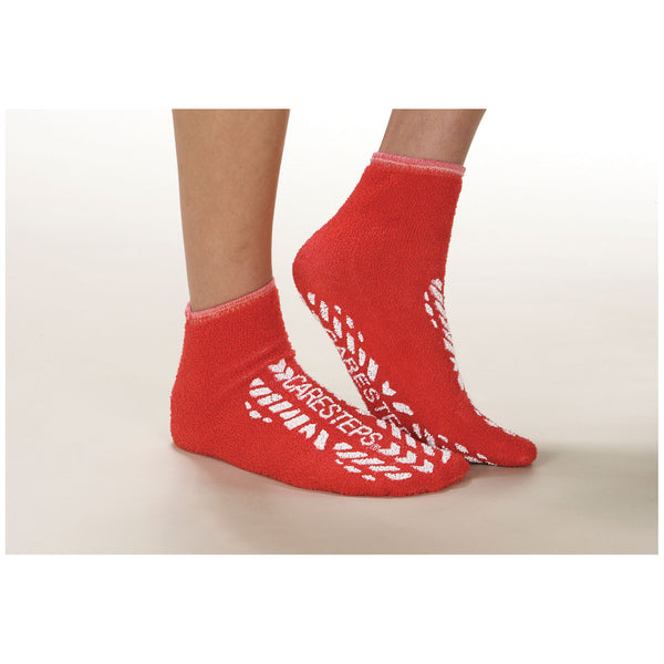 FOOTWEAR SLIP-RESISTANT, 2X-LARGE, DOUBLE SIDED PRINT, RED, 4 DZ/CS, SOLD AS CASE ALBAHEALTH, 7