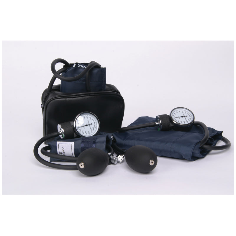 ANEROID SPHYGMOMANOMETER, LARGE ADULT, NAVY, LATEX FREE, SOLD AS EACH AMERICAN 10