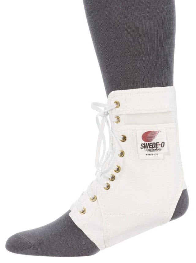 Core Products Swede-O Ankle Lok Ankle Braces Brace Ankle Stnd Tongue W/Ostabilizr Wht Xs -AKL-6331-WH-1XS