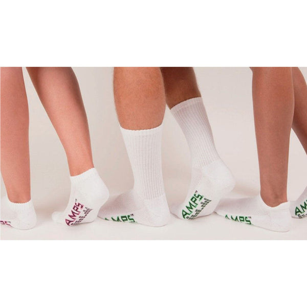 Alba A.M.P.S Performance Footwear Footwear Performance Qtr Crewwht/Pnk Sz 9-11 6Pr/Bx 10Bx/Cs -5853
