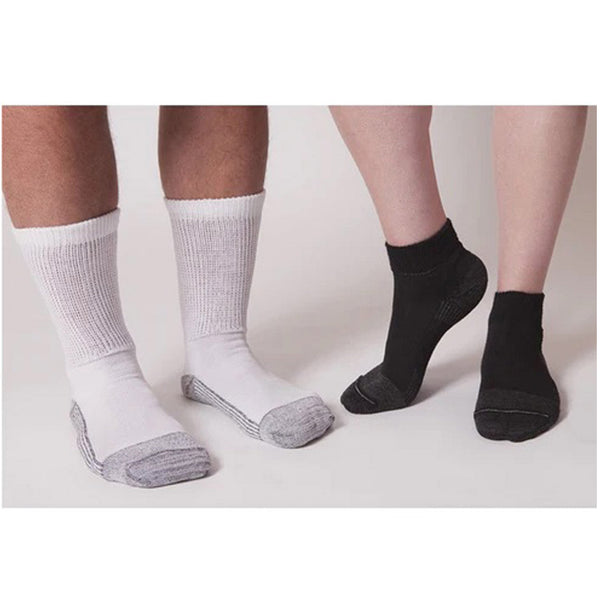 Alba Caresox Essentials Seacell Diabetic Socks Sock Full Crew Arch 10-13 Blk6Pr/Bx 10Bx/Cs -82882