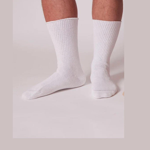 Alba Caresox Ultra-Dri Diabetic Socks Sock Seamless Drimed-Lg Wht 6Pr/Bx 20Bx/Cs -82140W