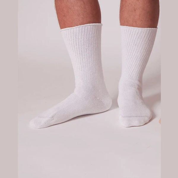 Alba Caresox Supreme Diabetic Socks Sock Supreme Qtr Crew Lg Wht6Pr/Bx 10Bx/Cs -82380