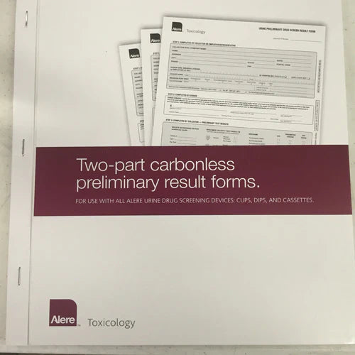 RESULT FORM: 25 RESULT FORMS FOR ISCREEN™ DIP & ICASSETTE™ TESTS, 25/PK, SOLD AS PACK ABBOTT 10000570