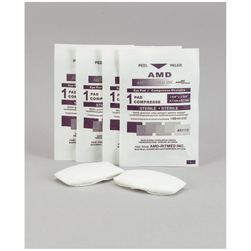 OVAL EYE PAD, 1 5/8" X 2 5/8", 50/PK, 12 PK/CS, SOLD AS CASE AMD-MEDICOM 10000212