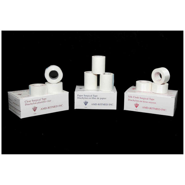 AMD MEDICOM HYPOALLERGENIC CLEAR SURGICAL TAPE, SOLD AS CASE AMD-MEDICOM 10000212