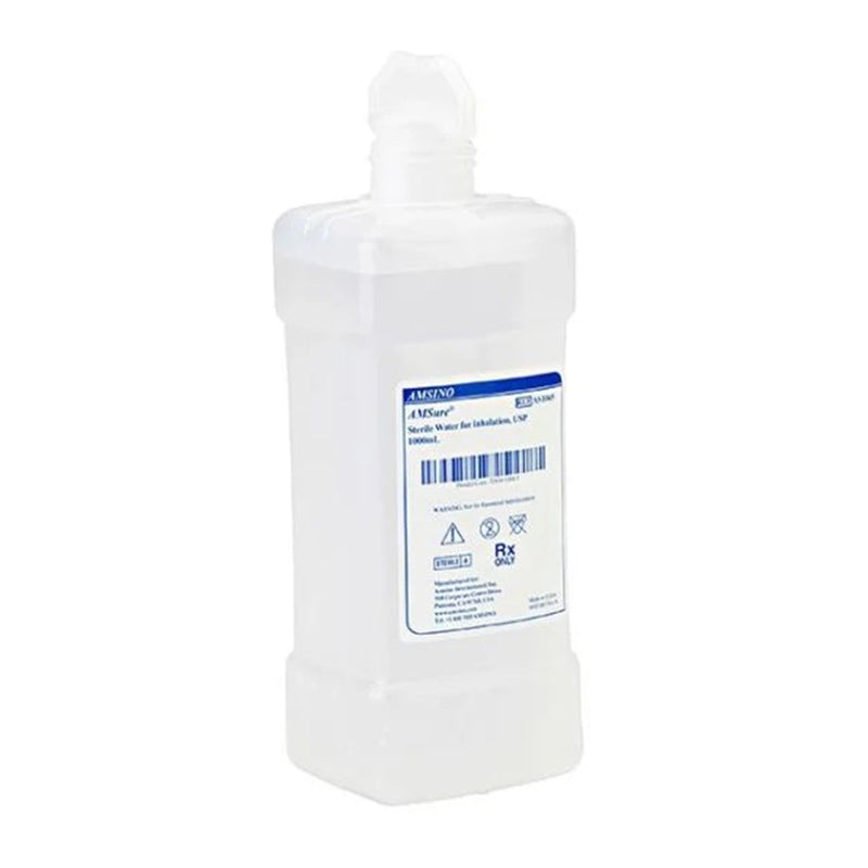 STERILE WATER FOR INHALATION, USP, 1000ML, 12/CS, SOLD AS CASE AMSINO 10000289