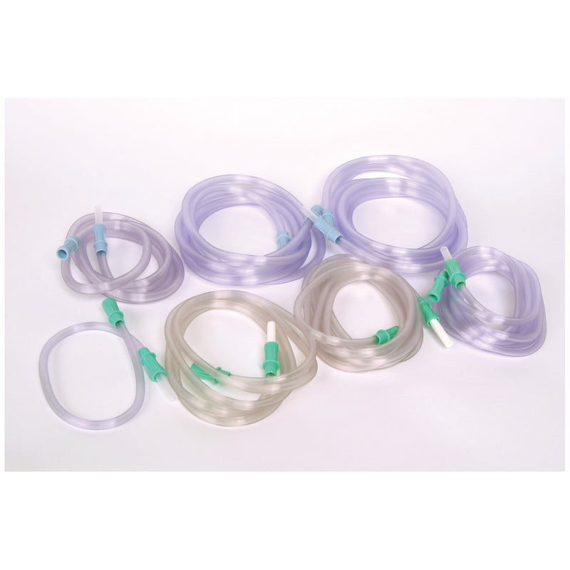 SUCTION TUBING, 1/4" X 100 FT, LIGHT BLUE CONNECTORS EVERY 6 FT, NON-STERILE, 1/CS, SOLD AS CASE AMSINO 10000289