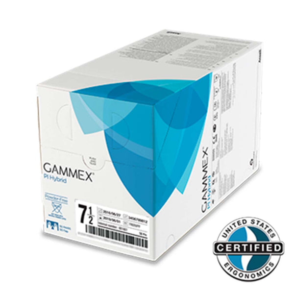 ANSELL GAMMEX® PI HYBRID POWDER-FREE NON-LATEX SURGICAL GLOVE, SOLD AS CASE ANSELL 202