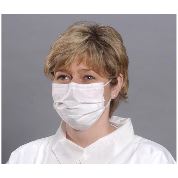 CRITICAL COVER® SKIN SENSITIVE FACE EAR LOOP MASKS, 7IN, ANTI-FOG FOAM STRIP, WHITE, 50/BX, 10BX/CS, SOLD AS CASE ALPHAPROTECH 10001185