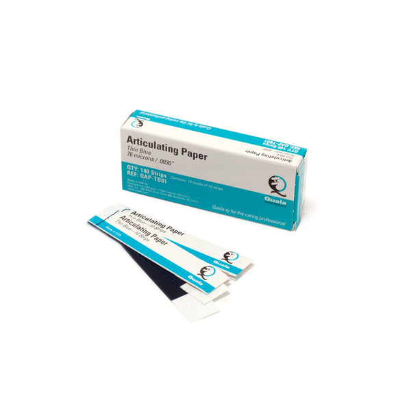 Quala Premium Articulating Paper Tbd-Quala Articul Paper Thin Blu10Strips/Book 14Bks/Bx -QAP-TB01