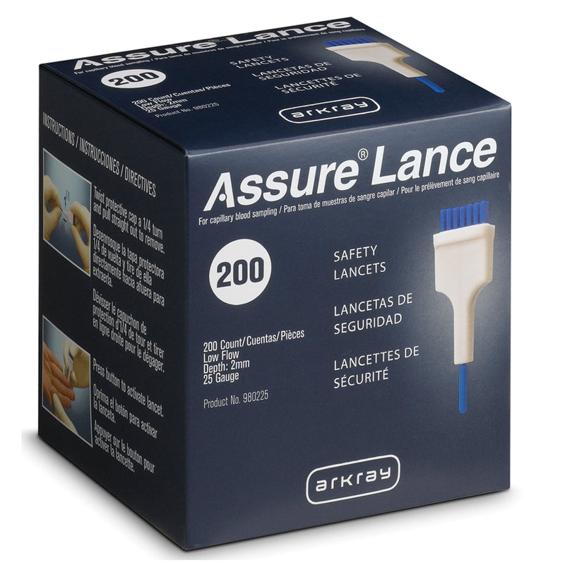LOW FLOW 25G LANCETS X 2MM, 100/BX, SOLD AS BOX ARKRAY 222