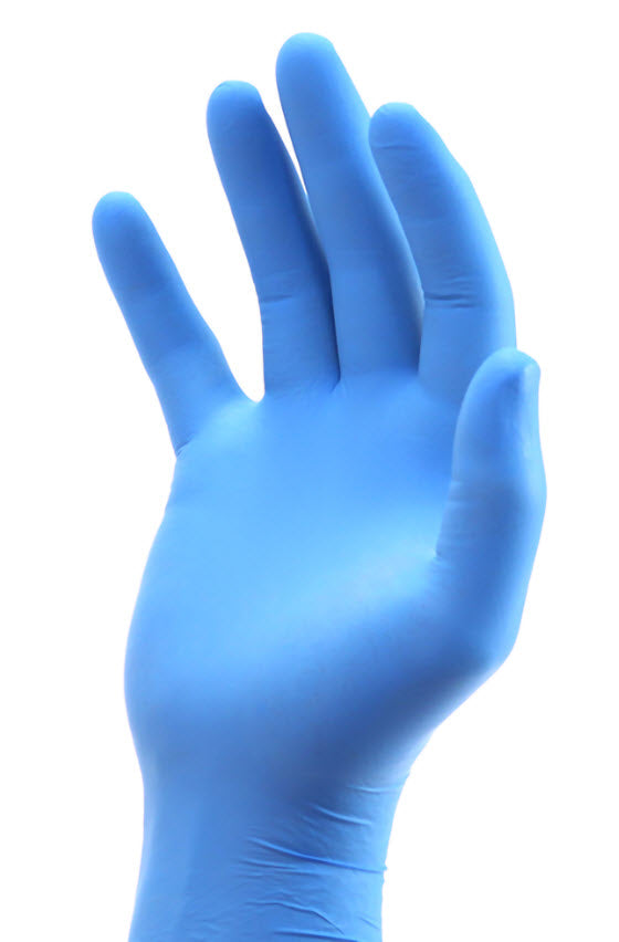 Amsino Amsure Nitrile Exam Glove Glove Exam Nitrile Lg Blu Pfchemo 100/Bx 10Bx/Cs -ASCS35L