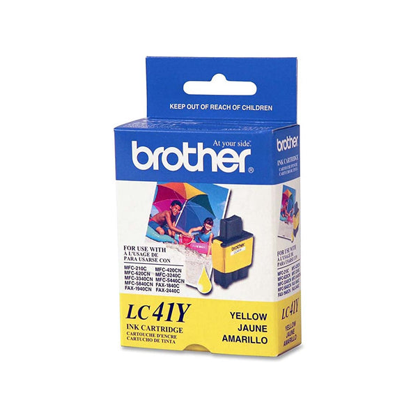Ase Direct Brother Inkjet Cartridges (Brand Name) Cartridge Brother Mfc210/420/620 Ylw Ink Page Yield 400 -LC41Y