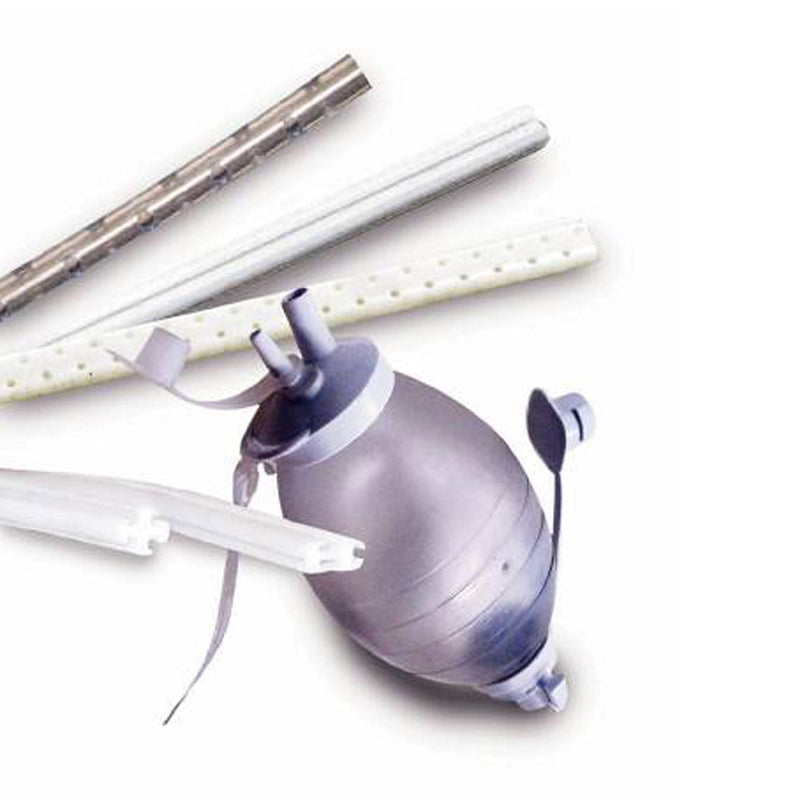 ROUND FULL FLUTED DRAIN, 15FR, WITH TROCAR, 4 CHANNEL, STERILE, 10/CS, SOLD AS CASE ASPEN 10000651