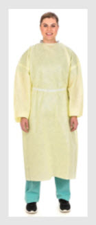 Cardinal Health Isolation And Cover Gowns Gown Iso Yellow Uni Heavywtsms Elas Cuff 10/Pk 10Pk/Cs -AT6100