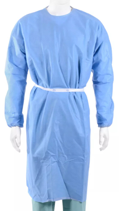 Cardinal Health Isolation And Cover Gowns Gown Isolation Elast Cuff Hvywgt Sms Blue Xl 10/Bg 10Bg/Cs -AT6200-XL