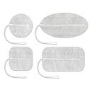 VALUTRODE CLOTH ELECTRODE, WHITE FABRIC TOP, 1½" X 3½" RECTANGLE, 4/PK, 10 PK/BG, 1 BG/CS, SOLD AS CASE AXELGAARD 10000695