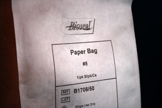 BIOSEAL PAPER BAG. PAPER BAG, #8, 1/PK, 50 PK/CS. , CASE