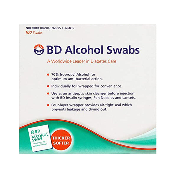 EMBECTA ALCOHOL SWABS, SOLD AS CASE EMBECTA 10001371