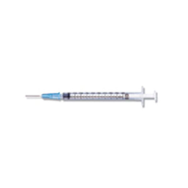 TUBERCULIN SYRINGE, 1ML, DETACHABLE NEEDLE, SLIP TIP, 21G X 1", 100/BX, 8 BX/CS, SOLD AS CASE BD 209