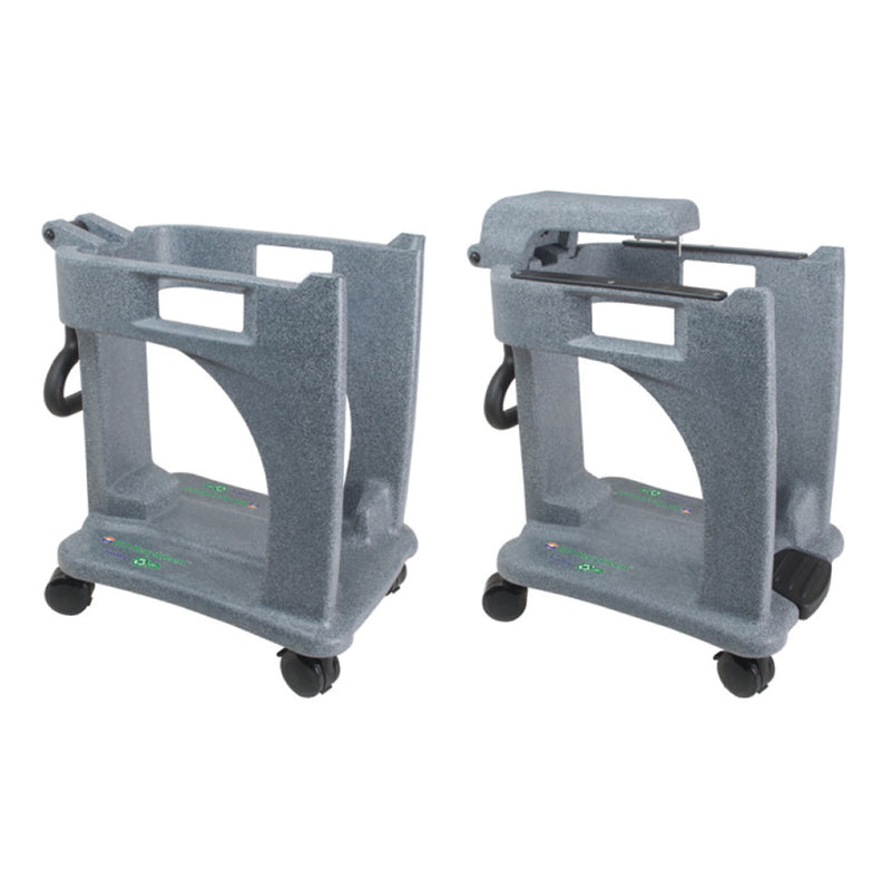 BASIC 19 GALLON RECYKLEEN FOOT OPERATED TROLLEY, SOLD AS EACH BD 209