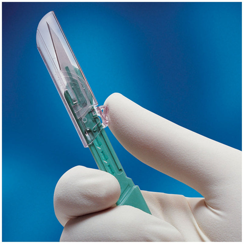 Aspen Surgical Bard-Parker Protected Disposable Scalpels Scalpel Disp Ss Blade Stsz21 10/Bx 10Bx/Cs -372621