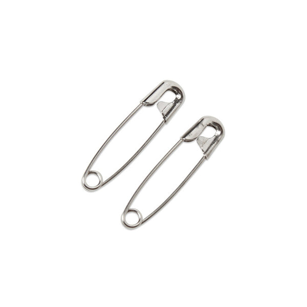 Bioseal Safety Pins. Safety Pins, #2 Medium Steel, 1/Pk, 100 Pk/Cs. , Case