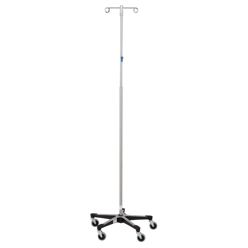 IV STAND, 4 HOOK W/THUMB OPERATED SLIDE LOCK W/5 LEG BASE, SOLD AS EACH BLICKMAN 10001235