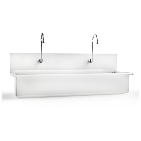 LODI SCRUB SINK, PLACE, PEDESTAL MOUNTED, KNEE ACTION CONTROL, INFRARED WATER CONTROL, EYEWASH, DIGITAL TIMER, SOLD AS EACH BLICKMAN 10001235