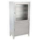 PAUL CABINET 35 5/8"W X 79 1/4"H X 16"D, STAINLESS STEEL SHELVES, 3" CASTERS, BRAKE, SOLD AS EACH BLICKMAN 10001235