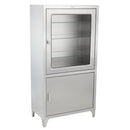 PAUL CABINET 47 5/8"W X 79 1/4"H X 16"D, STAINLESS STEEL SHELVES, 3" CASTERS, BRAKE, SOLD AS EACH BLICKMAN 10001235
