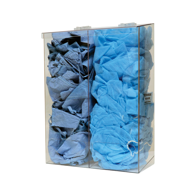 TASK WIPE DISPENSER, LARGE, HOLDS ONE LARGE BOX OF TASK WIPES, KEYHOLES FOR WALL MOUNTING, CLEAR PETG PLASTIC, SOLD AS EACH MARKETLAB, 218