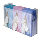 GLOVE BOX DISPENSER, TRIPLE WITH DIVIDERS, HOLDS THREE BOXES OF GLOVES, TWO-WAY KEYHOLES FOR VERTICAL OR HORIZONTAL WALL MOUNTING,, SOLD AS EACH MARKE