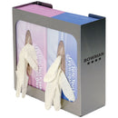 GLOVE BOX DISPENSER, HOLDS TWO BOXES OF GLOVES, TWO-WAY KEYHOLES FOR VERTICAL OR HORIZONTAL WALL MOUNTING, STAINLESS STEEL, 10 9/1, SOLD AS EACH MARKE