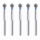 Spherical 2.5 mm Dia. Medium Grit Diamond Bur 5 per pack. 001.25M1