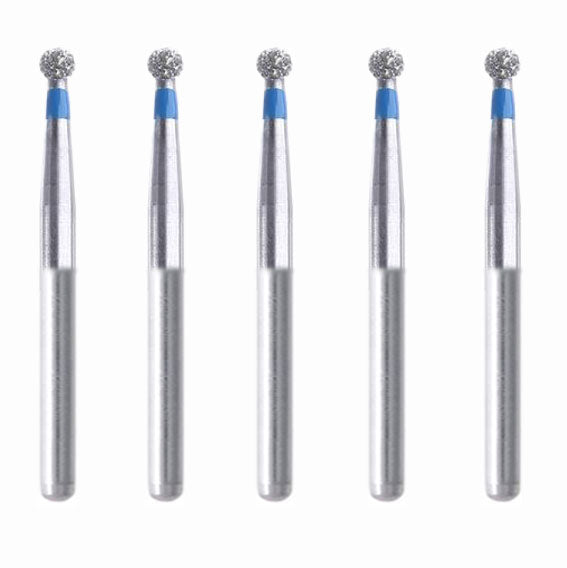 Spherical 1.6 mm Dia. Medium Grit Diamond Bur 5 per pack. 001.16M1