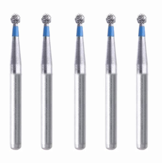 Spherical 1.4 mm Dia. Medium Grit Diamond Bur 5 per pack. 001.14M1