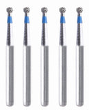 Spherical 1.2 mm Dia. Medium Grit Diamond Bur 5 per pack. 001.12M1
