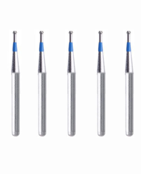 Spherical 0.9 mm Dia. Medium Grit Diamond Bur 5 per pack. 001.9M1