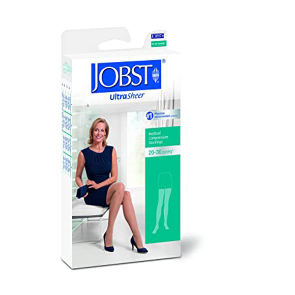 Bsn Medical Jobst Activewear Socks Sock Knee 20-30Mmhg Closedblk Lg -110495