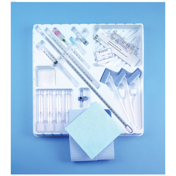 PEDIATRIC TRAY, STERILE, INCLUDES: SPINAL NEEDLE WITH STYLET, 21G X 2½", 5" EXTENSION TUBE, 3-WAY STOPCOCK, ONE PIECE 350MM MANOME, SOLD AS CASE BUSSE
