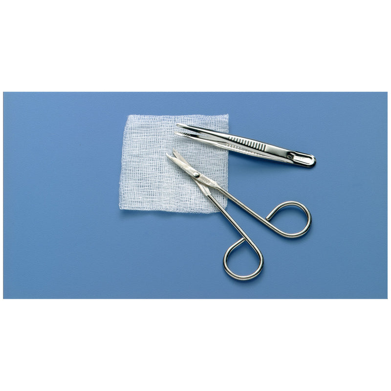 SUTURE REMOVAL SET, POSI GRIP PLASTIC FORCEPS, 4", STERILE, 50/CS, SOLD AS CASE BUSSE 23