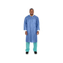 SCRUB TOP, SHORT SLEEVE, V-NECK, SMS MATERIAL, BLUE, MEDIUM, 60/CS, SOLD AS CASE CARDINAL 261