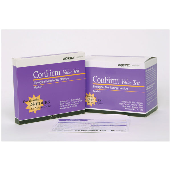 MAIL IN MONITORING SERVICE, 1 TEST STRIP, CONTROL STRIP, 12 TESTS/BX, SOLD AS BOX CROSSTEX 10000178