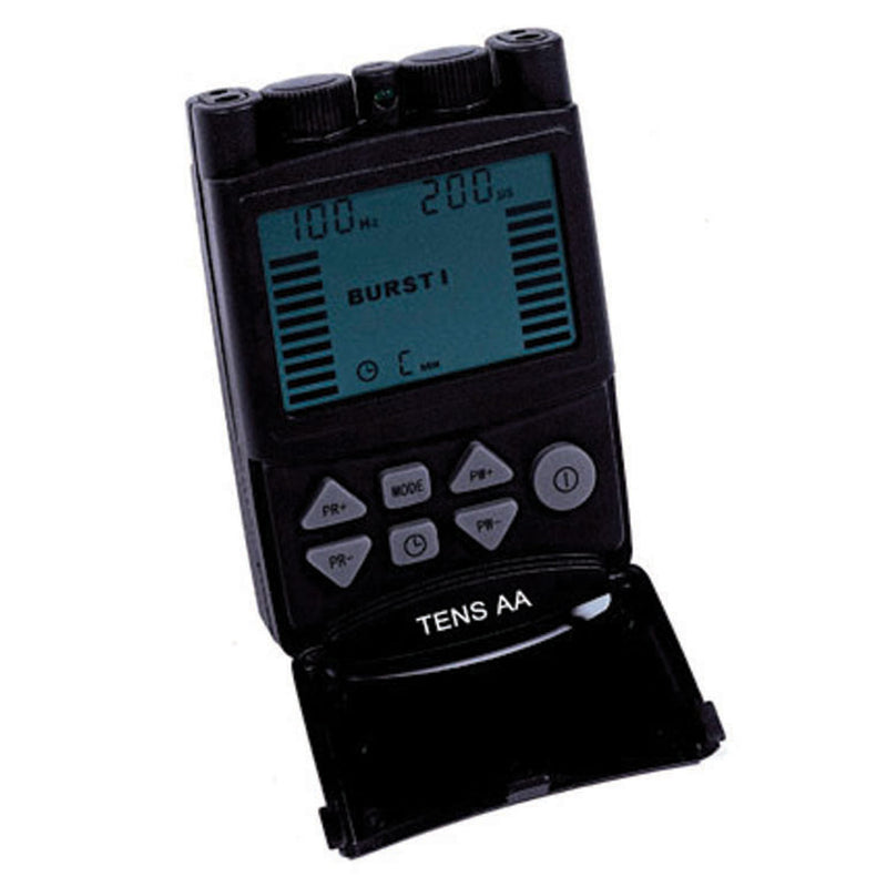 DIGITAL TENS DEVICE, LARGE LCD SCREEN, FIVE DIFFERENT TREATMENT MODES, BASIC ASSEMBLY REQUIRED, USES AA BATTERIES, 2 YEAR WARRANTY, SOLD AS EACH COMPA